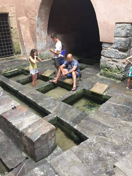 roman baths in Cefalu Sicily 