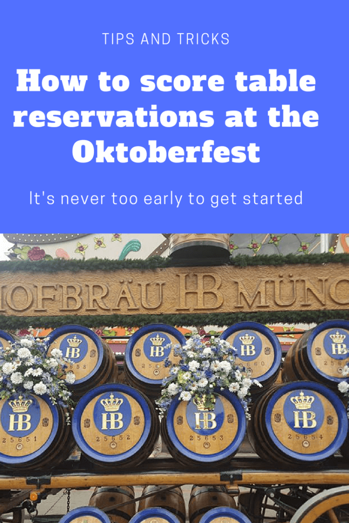 How to get TABLE RESERVATIONS at Oktoberfest