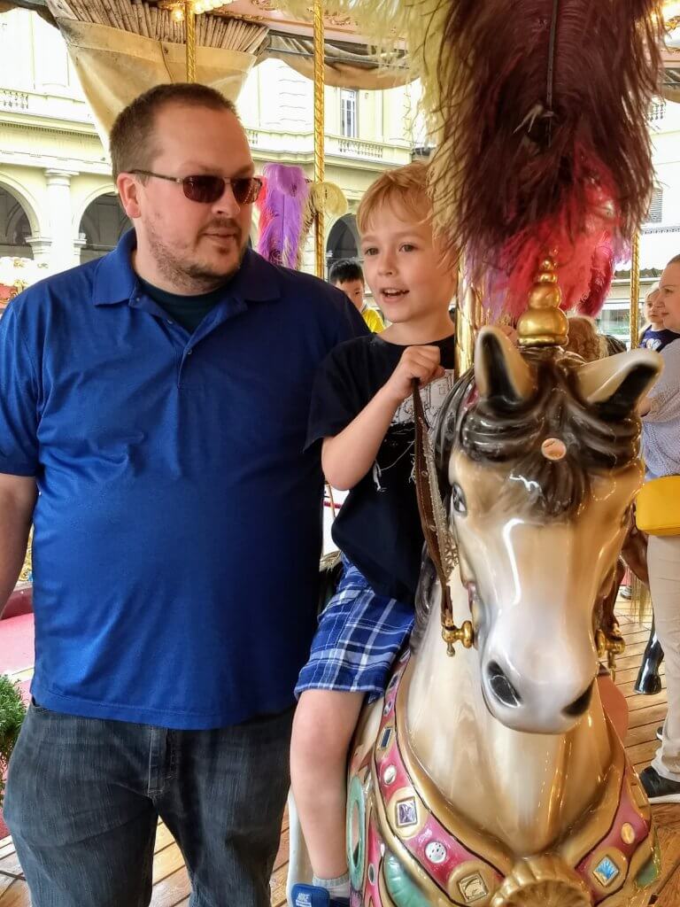 Antique carousel, Florence with kids