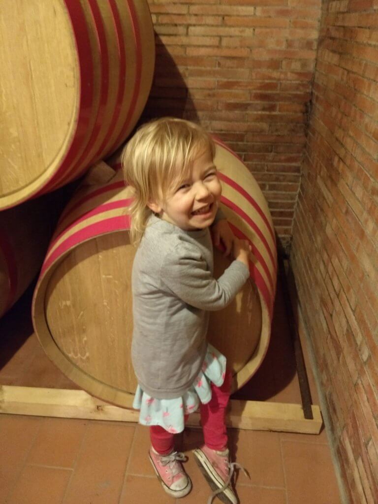 Tuscany with kids, Greve in Chianti wine tasting