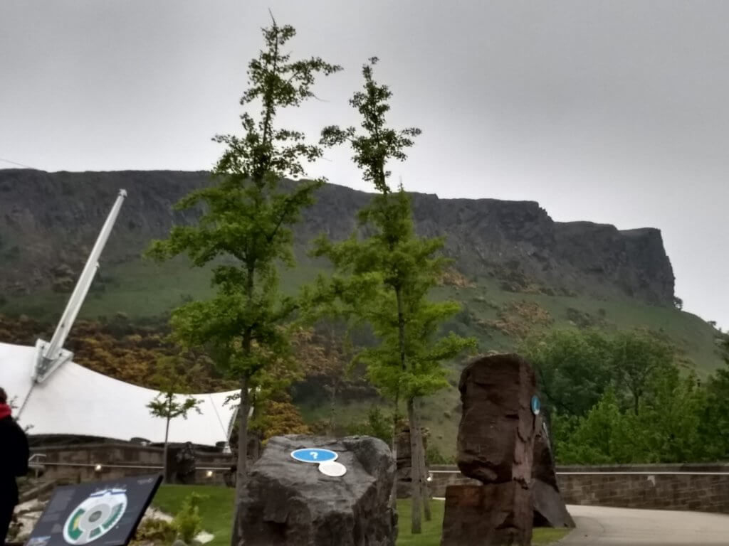 View of Arthur's Seat from Dynamic Earth 