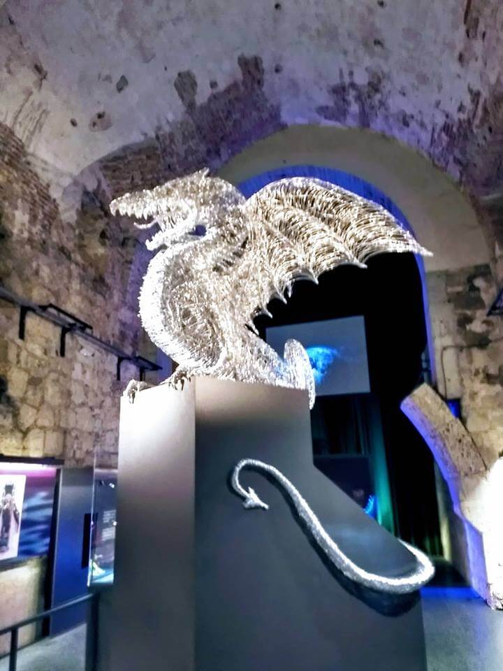 dragon exhibit at Ljubljana Castle
