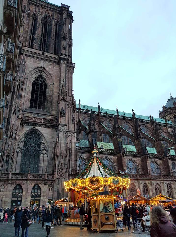 Christmas markets, cathedral of notre dame de strasbourg