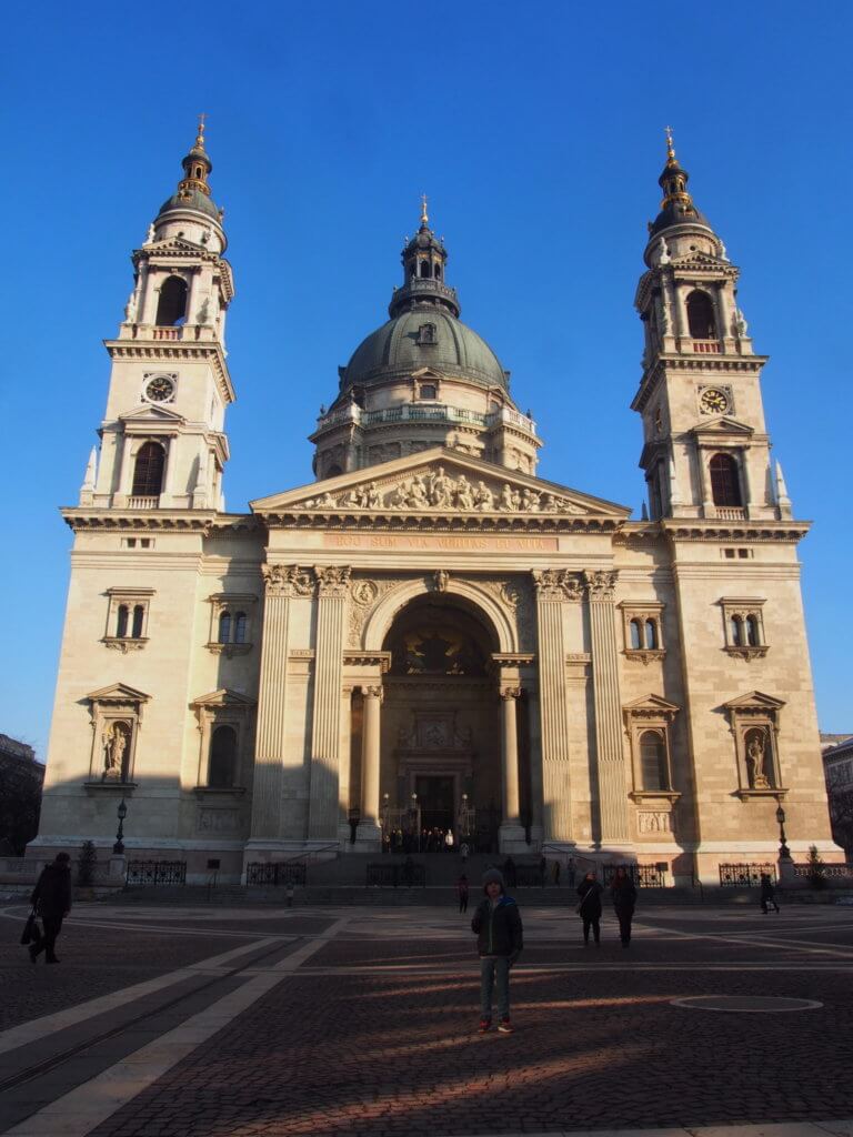 St. Stephen's Basilica, Budapest in winter