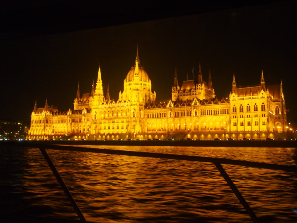 Parliament from the Danube, Budapest in winter