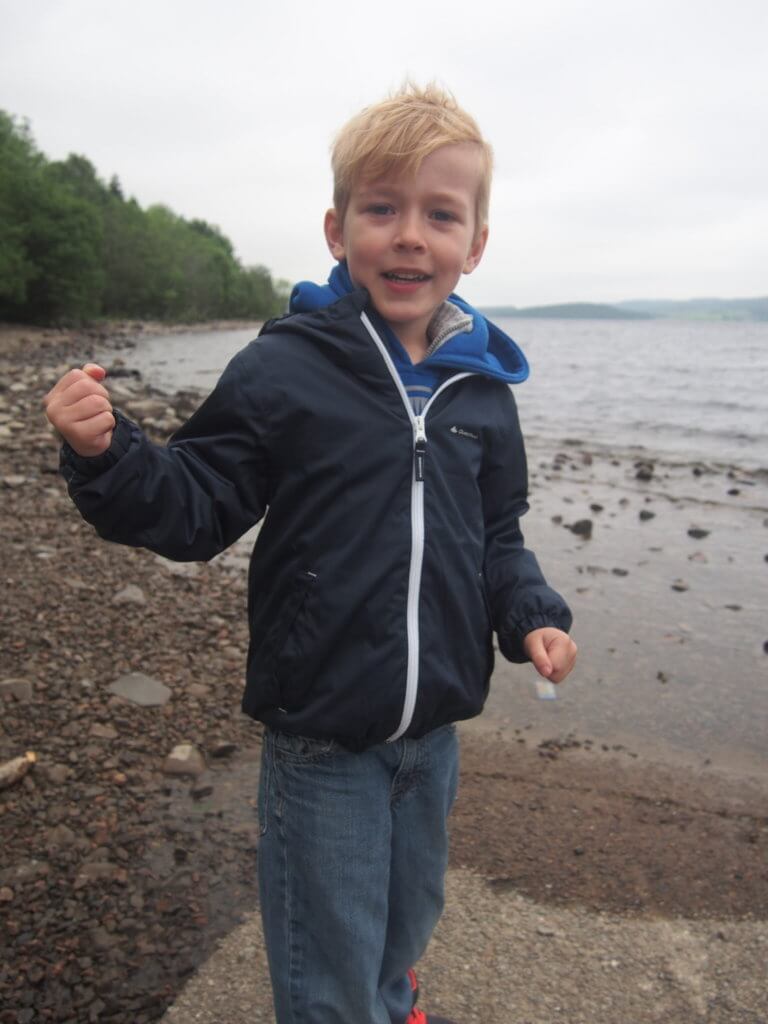 Kid at Loch Ness 