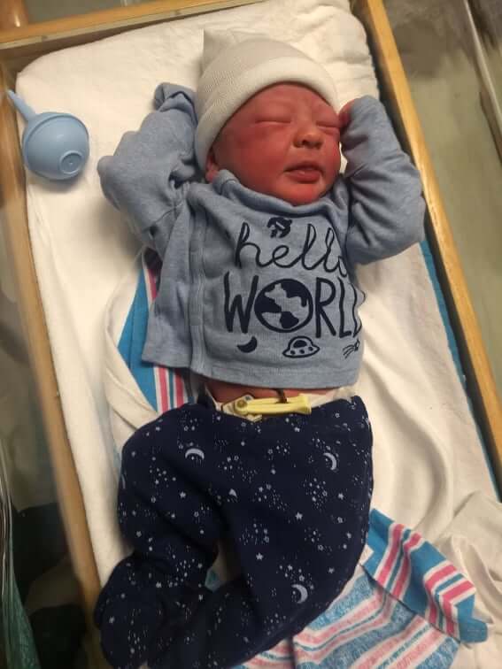 He’s here! Baby boy’s super-fast birth story